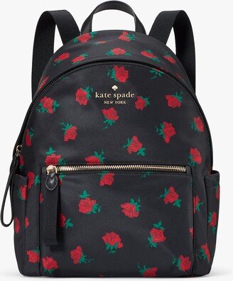 Chelsea Rose Toss Printed Medium Backpack