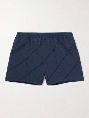 Straight-Leg Short-Length Tech-Faille Swim Shorts