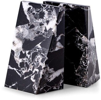 Zebra Marble Wedge Bookend