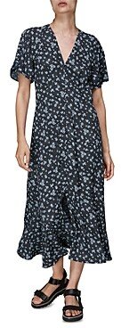 Daisy Spot Print Midi Dress