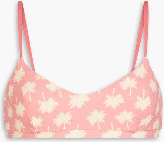 Printed stretch sports bra