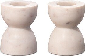 Petit Marble Candlesticks, Set of 2