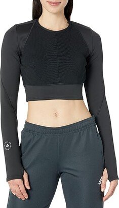 TrueStrength Flatknit Long Sleeve HR4510 (Black) Women's Clothing