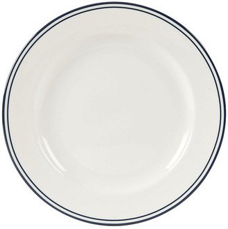 Café Dinner Plates - Set of 6 Blue Band