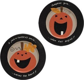 Pumpkins Grin Plate 2 Asstd.