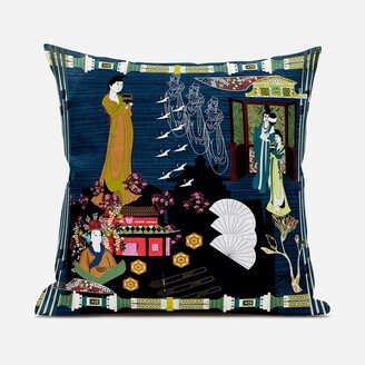 Amrita Sen Designs Amrita Sen Empress Hall Indoor Outdoor Pillow Zip