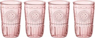 Light Pink Romantic Water Glass, Set of 4