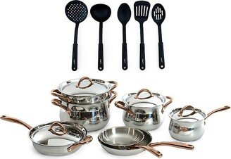 Ouro 16-Piece Cookware & Spatula Set