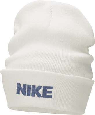 Unisex Peak Beanie in White