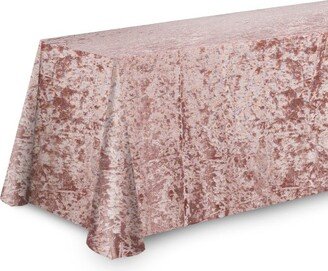 RCZ Decor RCZ Décor Elegant Rectangle Table Cloth - Made With Fine Crushed-Velvet Material, Beautiful Tablecloth With Durable Seams - 90 x 156 - Pink