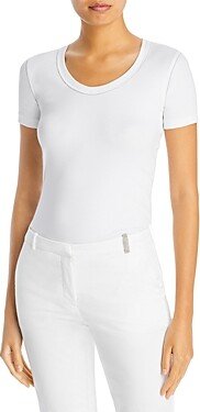 Fabiana Fillippi Scoop Neck Jersey Tee