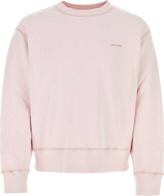 Logo Embroidered Crewneck Sweatshirt-AR