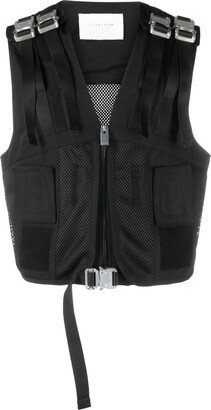 Buckle-Fastening Fitted Gilet