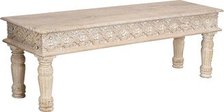 Milton Carved Dining Bench