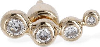 Loren 14kt gold & diamond mono earring