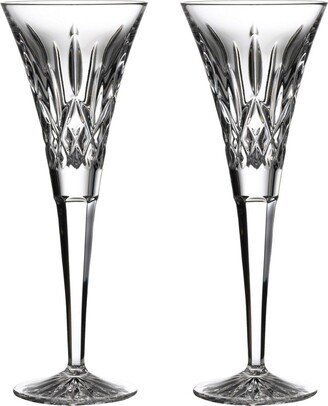 Lismore Toasting Flute Glass, Set of 2