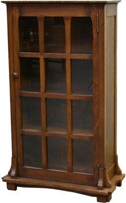 Crafters and Weavers Mission Solid Oak Display Bookcase