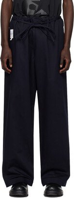 Navy Drawstring Trousers