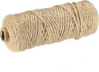 Unique Bargains Jute Twine 3mm, 164 Feet Long Brown Twine Rope for DIY Subjects