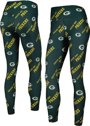 Women's Concepts Sport Green Green Bay Packers Breakthrough Allover Print Leggings