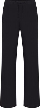 Cotton Jersey Straight Leg Pant | Soot