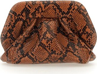 Snakeskin Printed Small Clutch Bag