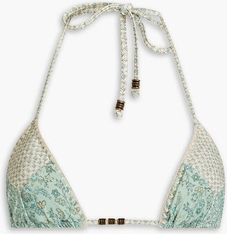 Emica Tara printed triangle bikini top