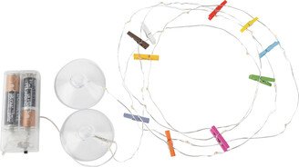 KIKKERLAND Mini Clothespin Photo/Memo String Lights Multi-Color