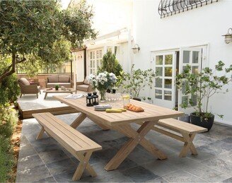 Cora 8 Seater Rectangular Garden Dining Table