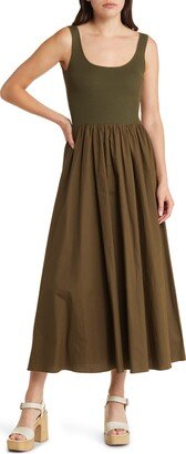 Ribbed Bodice Maxi Dress