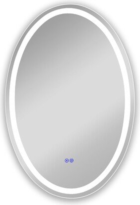 Frameless Back Lit LED Mirror - Silver-AH