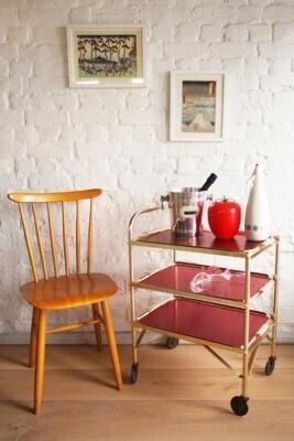 Drinks Trolley - Red ALL at Urban Outfitters