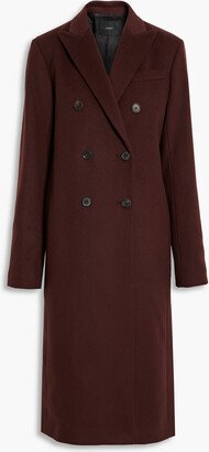 Camia double-breasted wool-blend felt coat-AA