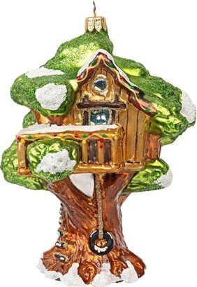 Glass Tree House Tree Decoration