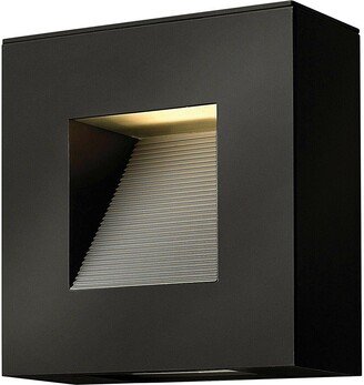 Loops Outdoor IP44 Twin Wall Light Satin Black LED E14 7W