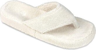 New Spa Womens Plush Comfort Thong Slippers