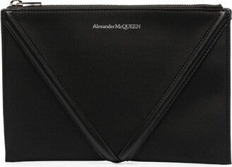 Logo-Print Envelope Clutch