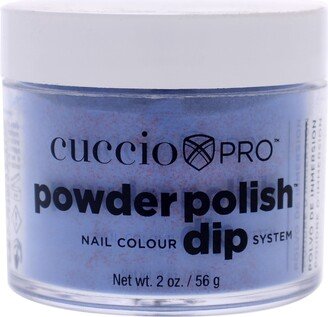 Pro Powder Polish Nail Colour Dip System - Purple With Red Glitter by Cuccio Colour for Women - 1.6 oz Nail Powder