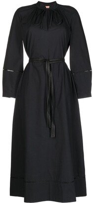 Belted Midi Shirt Dress