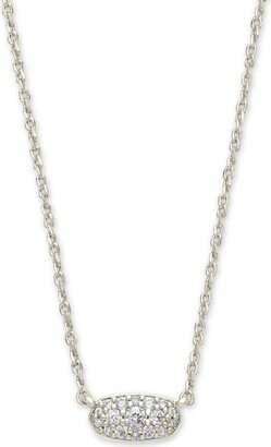 Grayson Crystal Pendant Necklace in Silver-Plated Brass