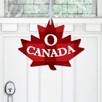 Big Dot Of Happiness Canada Day - Hanging Porch Canadian Party Outdoor Front Door Decor - 1 Pc Sign