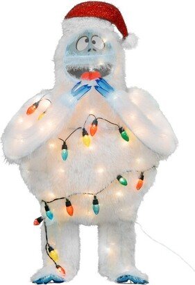 Product Works ProductWorks 32 Inch Tall Bumble the Abominable Snowman with Santa Hat Pre Lit Outdoor/Indoor Holiday Yard and Lawn Decoration