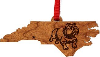 Gardner Webb Bulldogs Ornament - Crafted From Cherry Wood Click To See Multiple Designs Available University