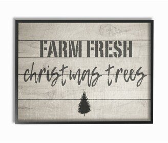 Farm Fresh Christmas Trees Vintage-Inspired Sign Framed Giclee Art, 11