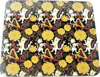 Laura B Interiors Gold Unicorn & Lion Set Of Four Placemats