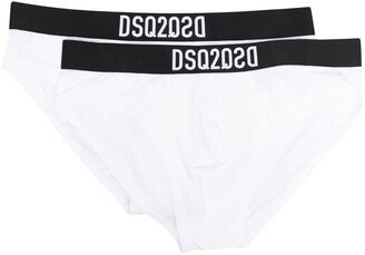 Logo-Waistband Boxer Briefs (Pack Of 2)