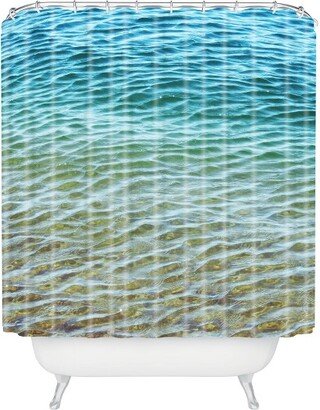 Shannon Clark Ombre Sea Shower Curtain Blue