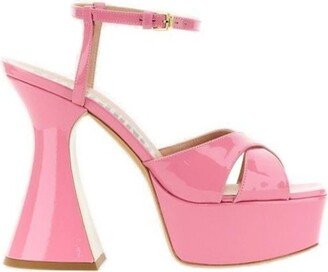 Crossover Strapped Platform Sandals