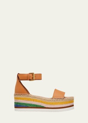 Glyn Multicolor Platform Ankle-Strap Sandals