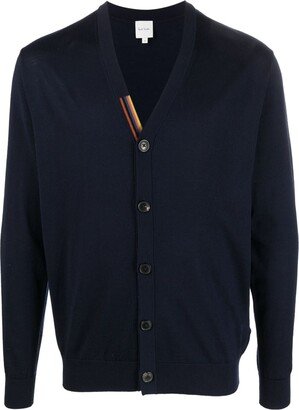 V-neck merino-wool cardigan-AC